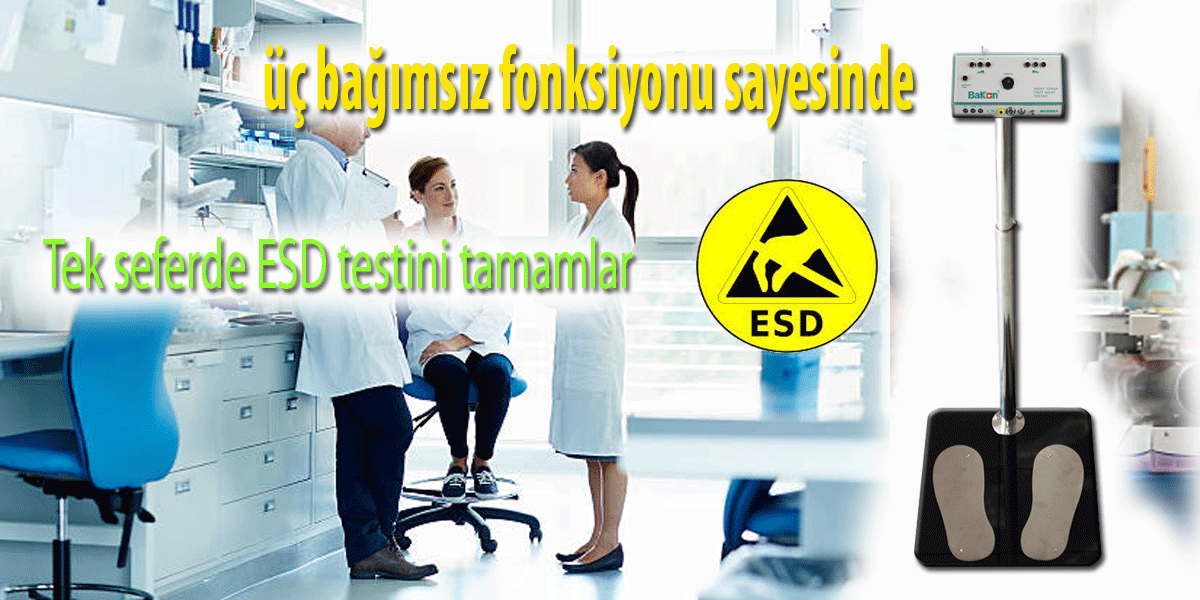 Bakon BK698A ESD Bileklik ve Topuk Bandı Test Cihazı 