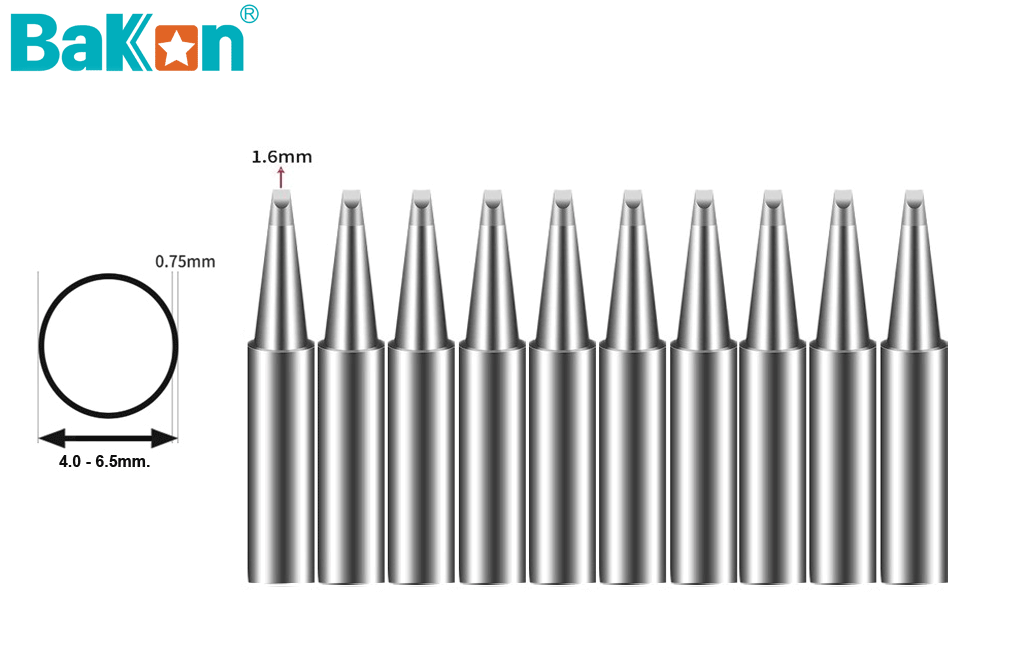 Bakon 900M-T-1.6D Lehimleme Havya Ucu